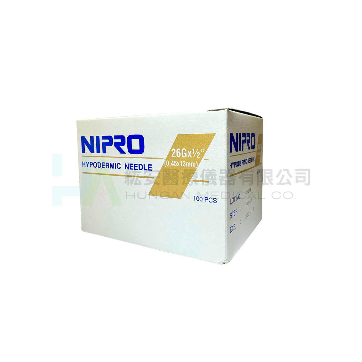 【NIPRO】針頭 26G*½''(0.45x13mm) 100支/盒