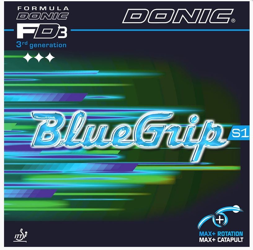 【DONIC】BlueGrip S1 黏性膠面+蛋糕海綿