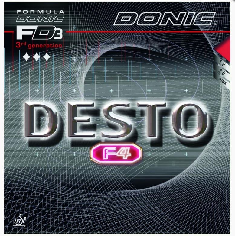【DONIC】DESTO F4 平面膠皮