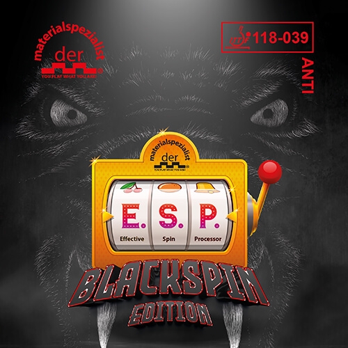 【 Der Materialspezialist 】德國材料專家 膠皮 防弧 -  E.S.P. BLACK SPIN Edition