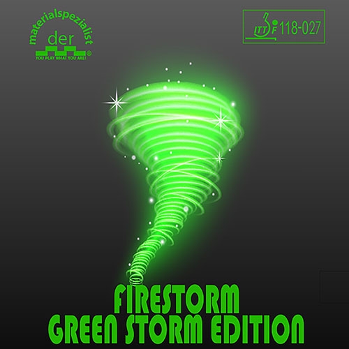 【 Der Materialspezialist 】德國材料專家 膠皮 短顆粒 - Firestorm Green Storm Edition