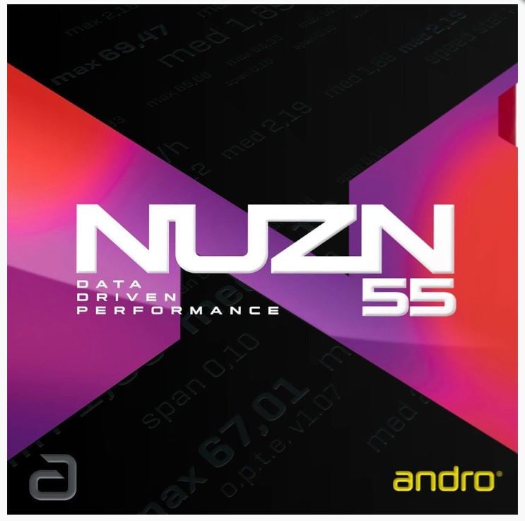 【 Andro 】Nuzn 45 48 50 55 最新德國科技超級膠皮 高承睿正手用皮