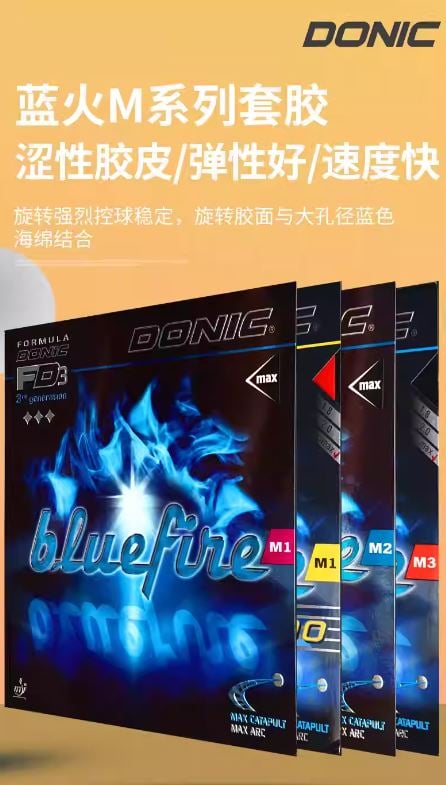 【DONIC】BLUEFIRE 藍色火焰 M1 M3 藍火