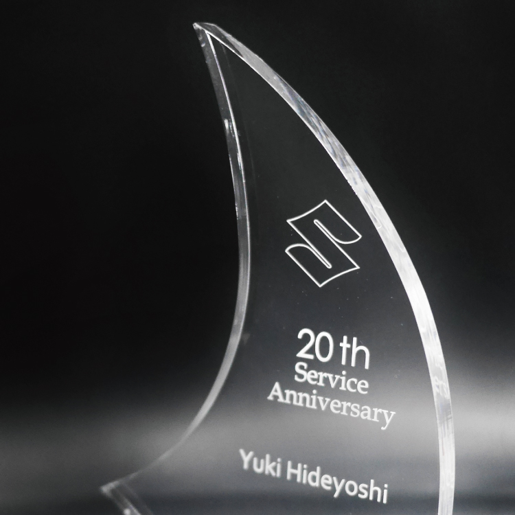 【壓克力獎牌／獎座】客製化∣新月桂冠