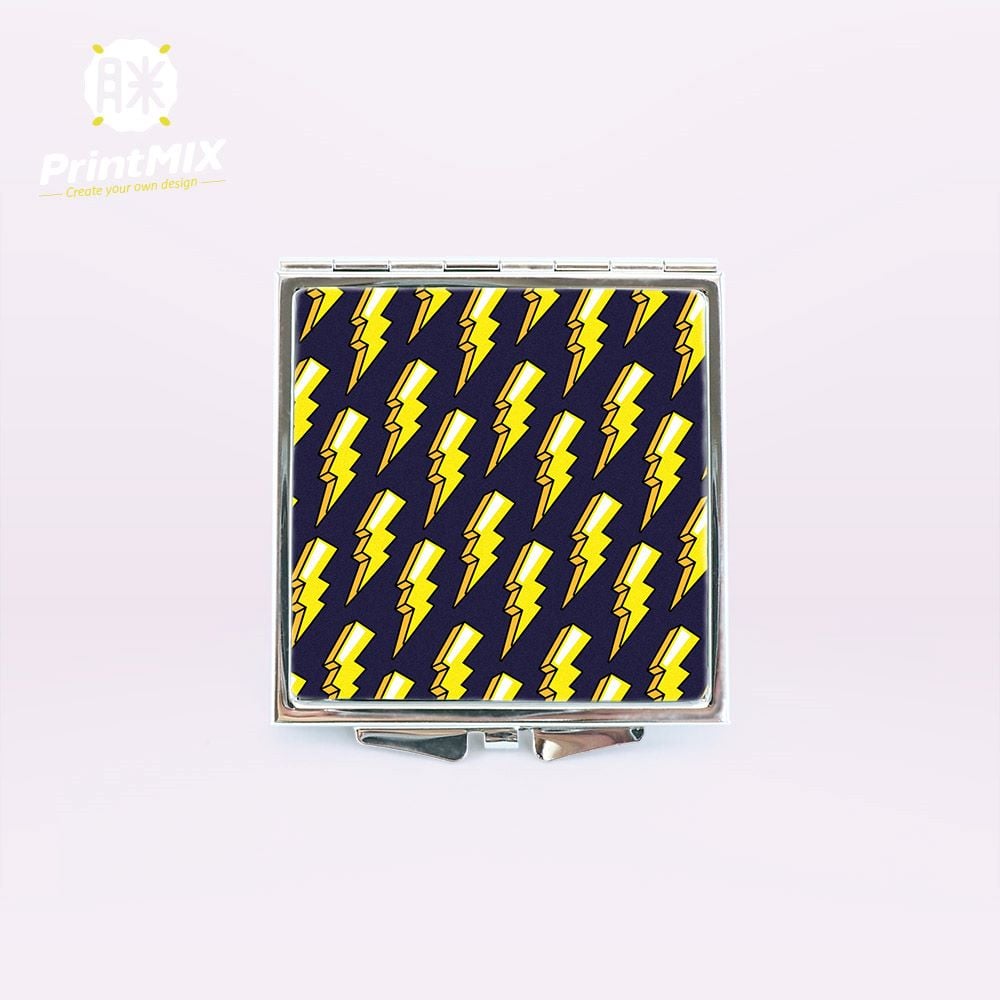 【隨身化妝鏡】 客製印刷 ∣ 掀蓋小方鏡