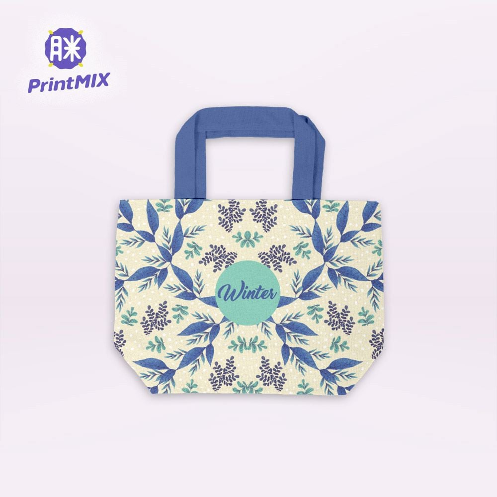 【環保帆布袋】客製｜小托特/便當袋｜獨家滿版全彩(10個起訂)