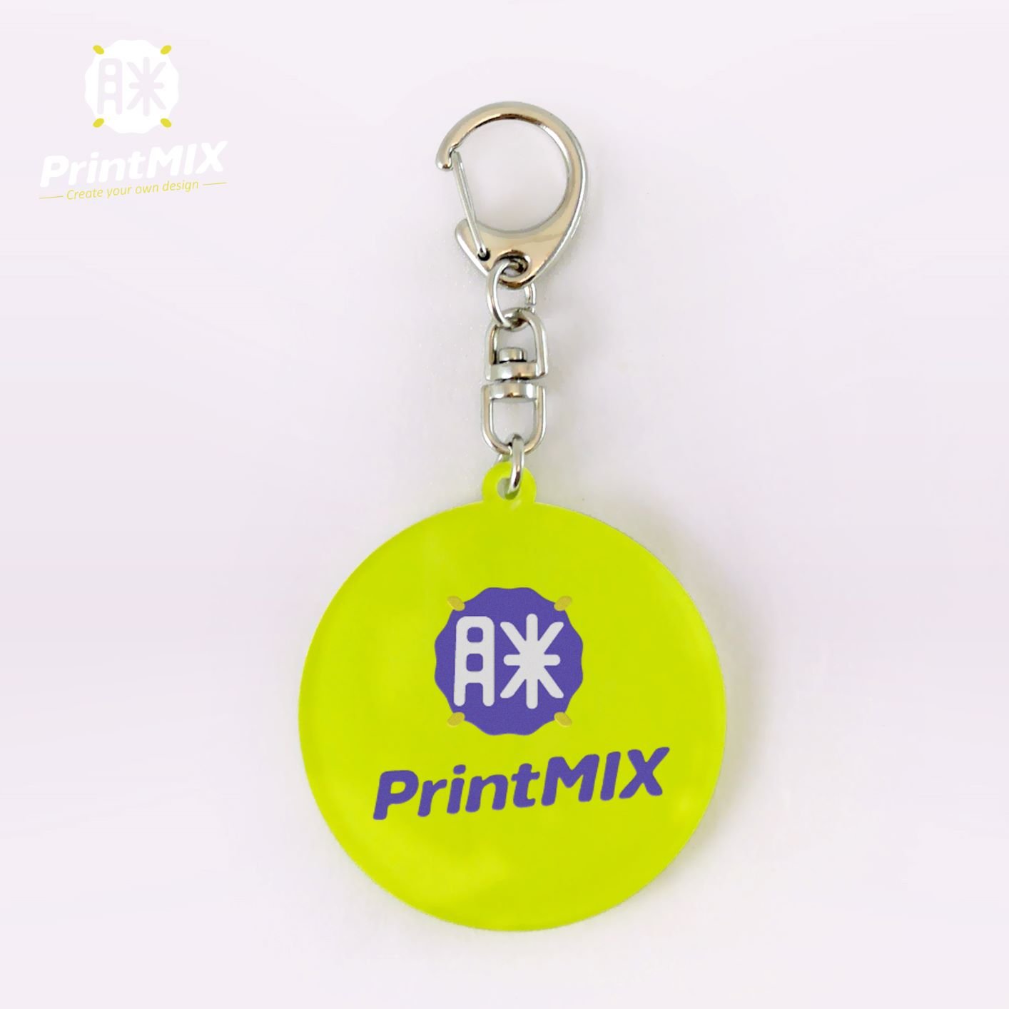 【壓克力鑰匙圈】∣ 6x6 cm ∣客製印刷 (10個起訂)