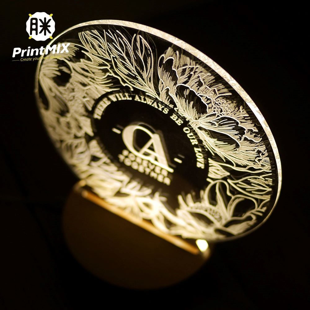 【壓克力造型夜燈】客製印刷