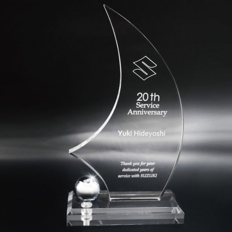 【壓克力獎牌／獎座】客製化∣新月桂冠