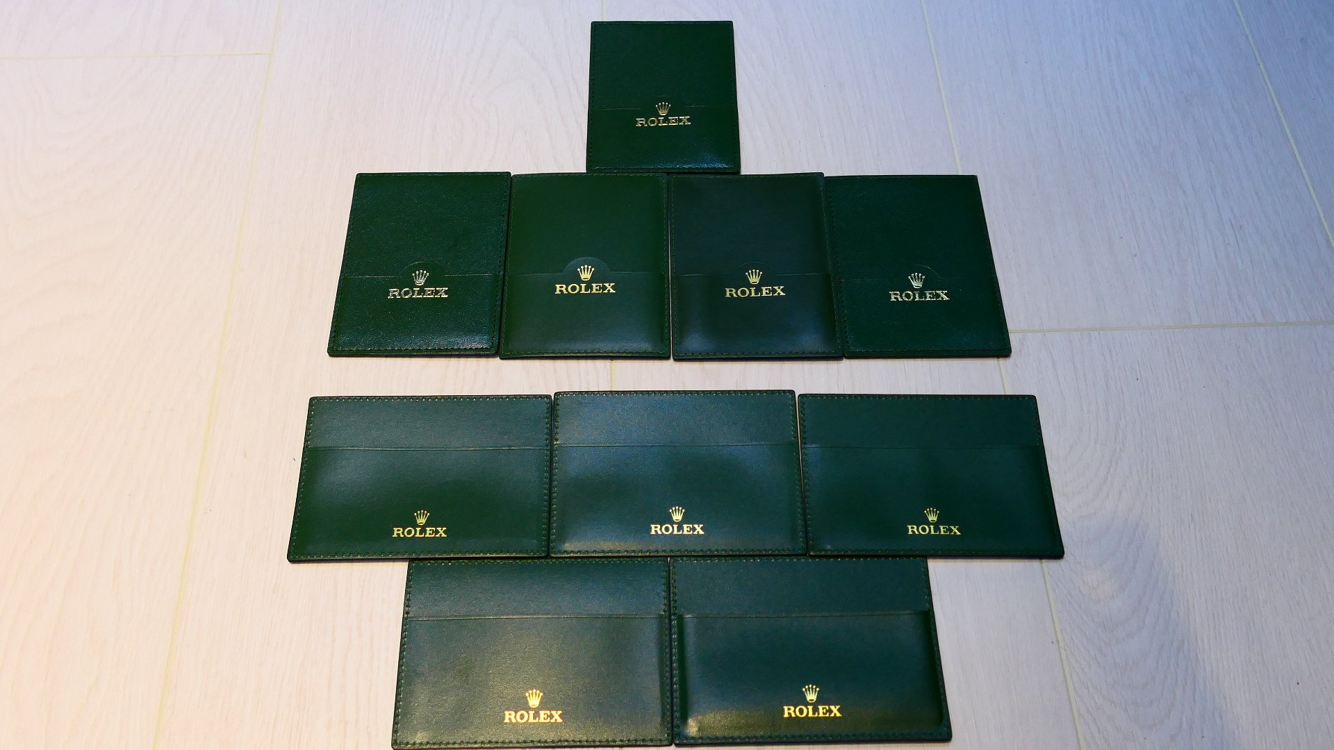 (美好時光) ROLEX 原廠手冊說明書 綠色皮套（保卡套）卡夾