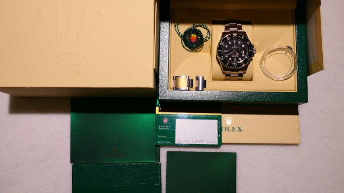 【美好時光】勞力士ROLEX 126600紅字海使MK1盒單全美品！