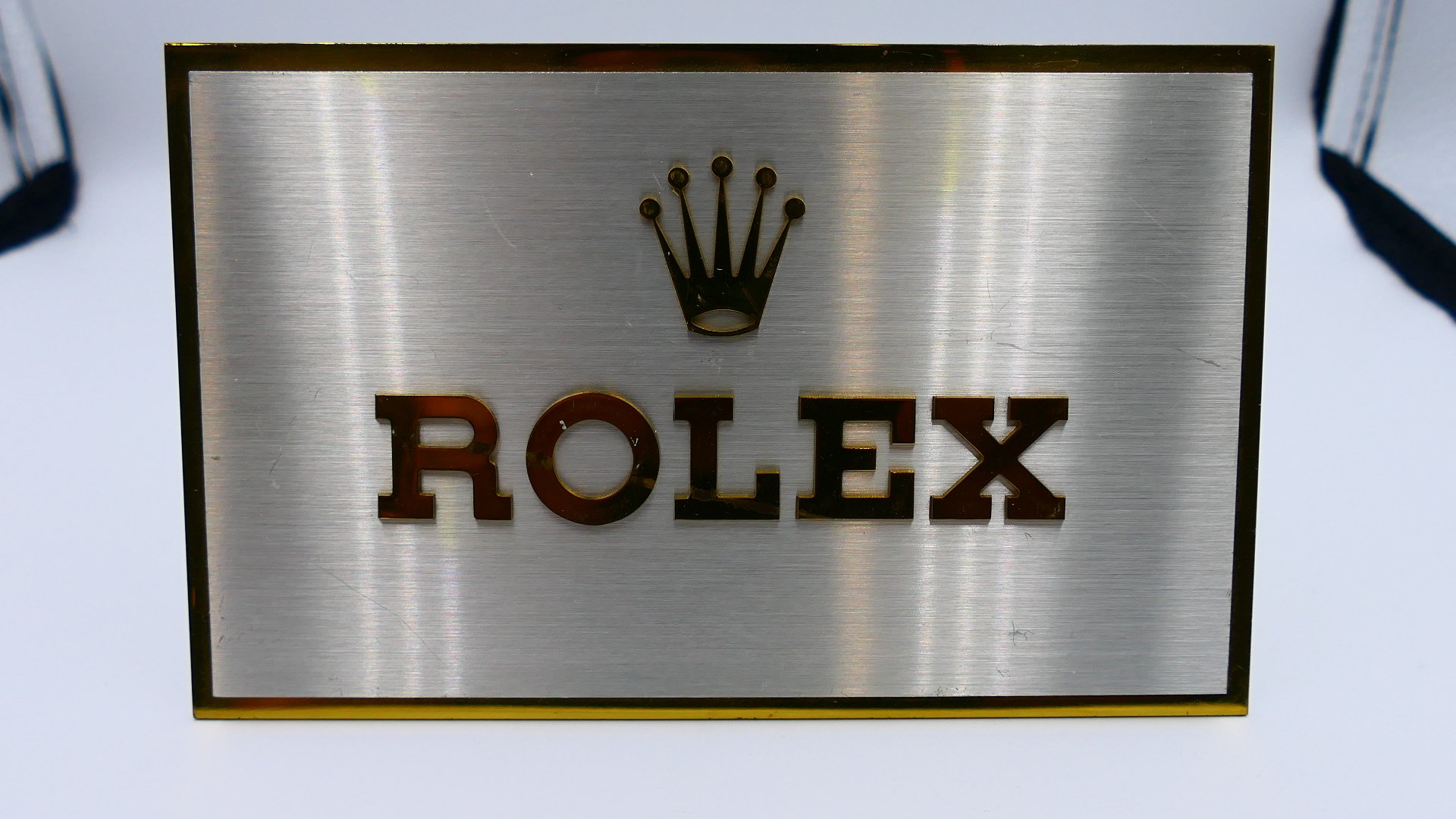 【美好時光】ROLEX 80-90年代 銅製立牌Display AD店展示用(約16cm) 瑞士官發有編號