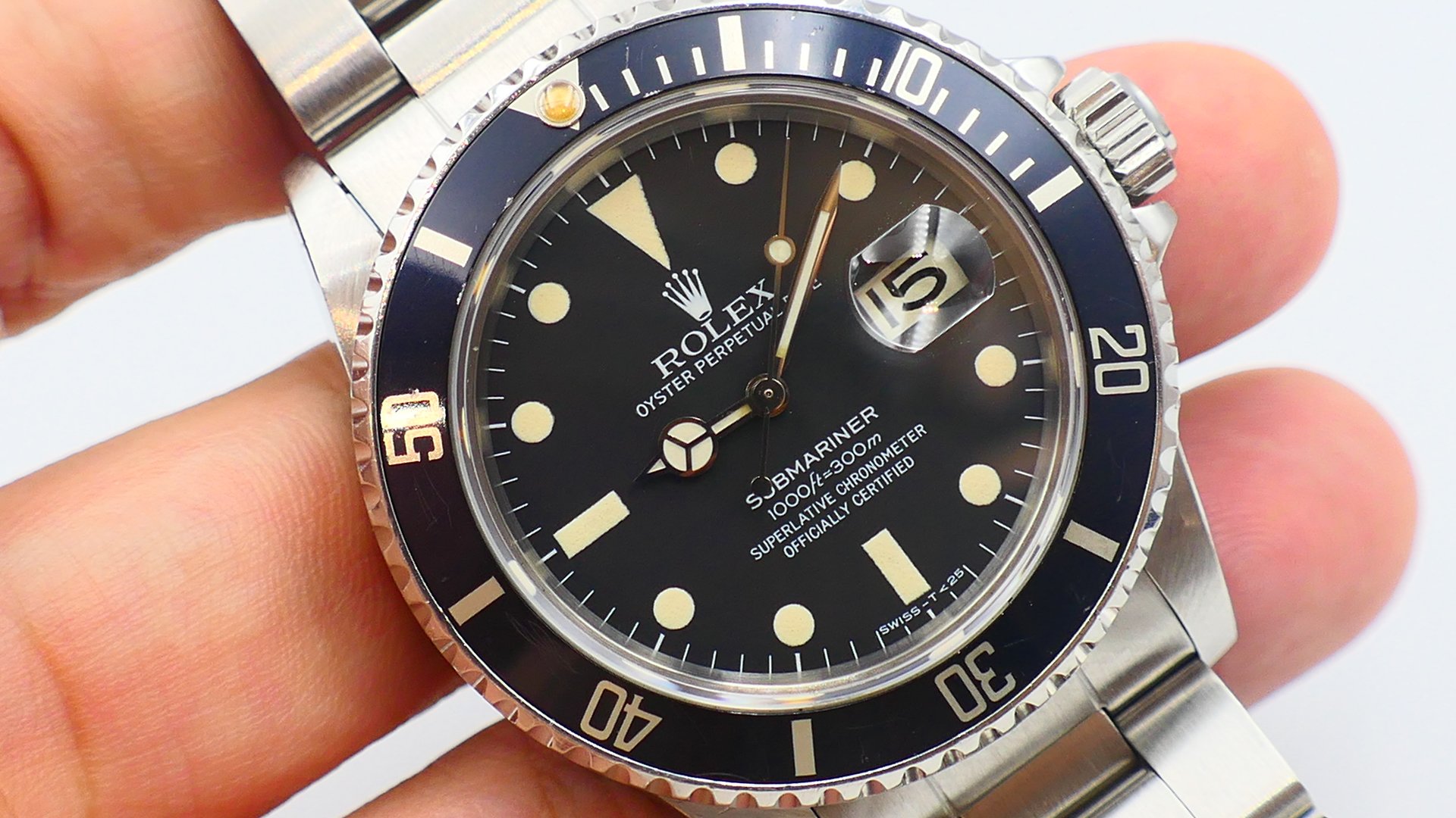 【美好時光】膏藥面黑水鬼1982年份ROLEX勞力士16800超完整大全套