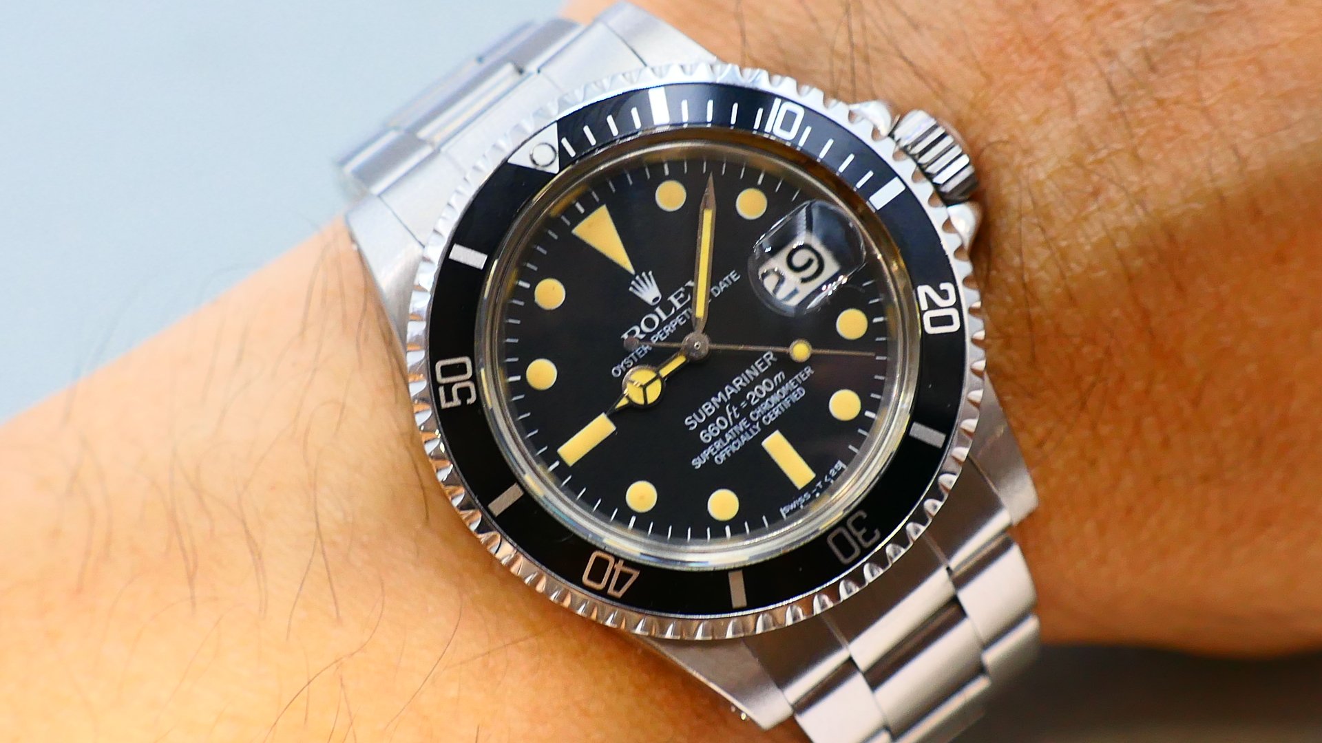【美好時光】1970年份膏藥面勞力士ROLEX 1680單錶一隻
