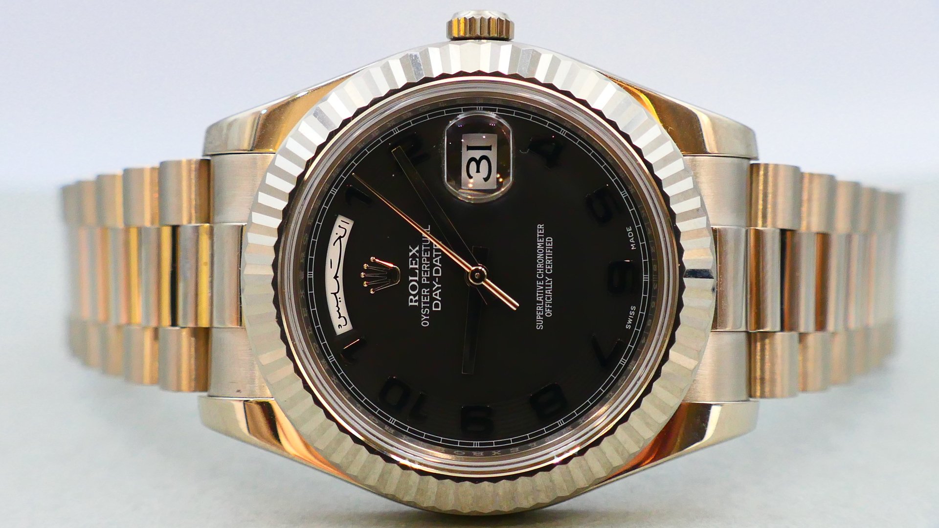 【美好時光】個人收藏逸品！停產41MM大Daydate勞力士ROLEX 218239 最霸氣最大的DD