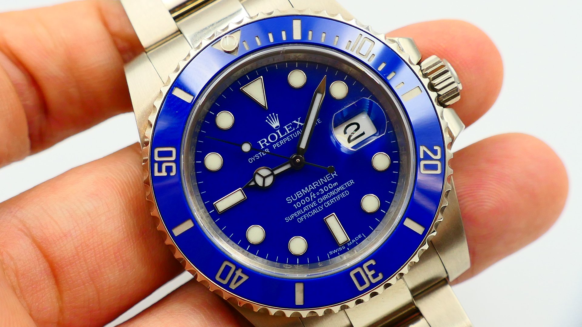 【美好時光】ROLEX 勞力士116619LB 18K金白金藍水鬼盒單全美品