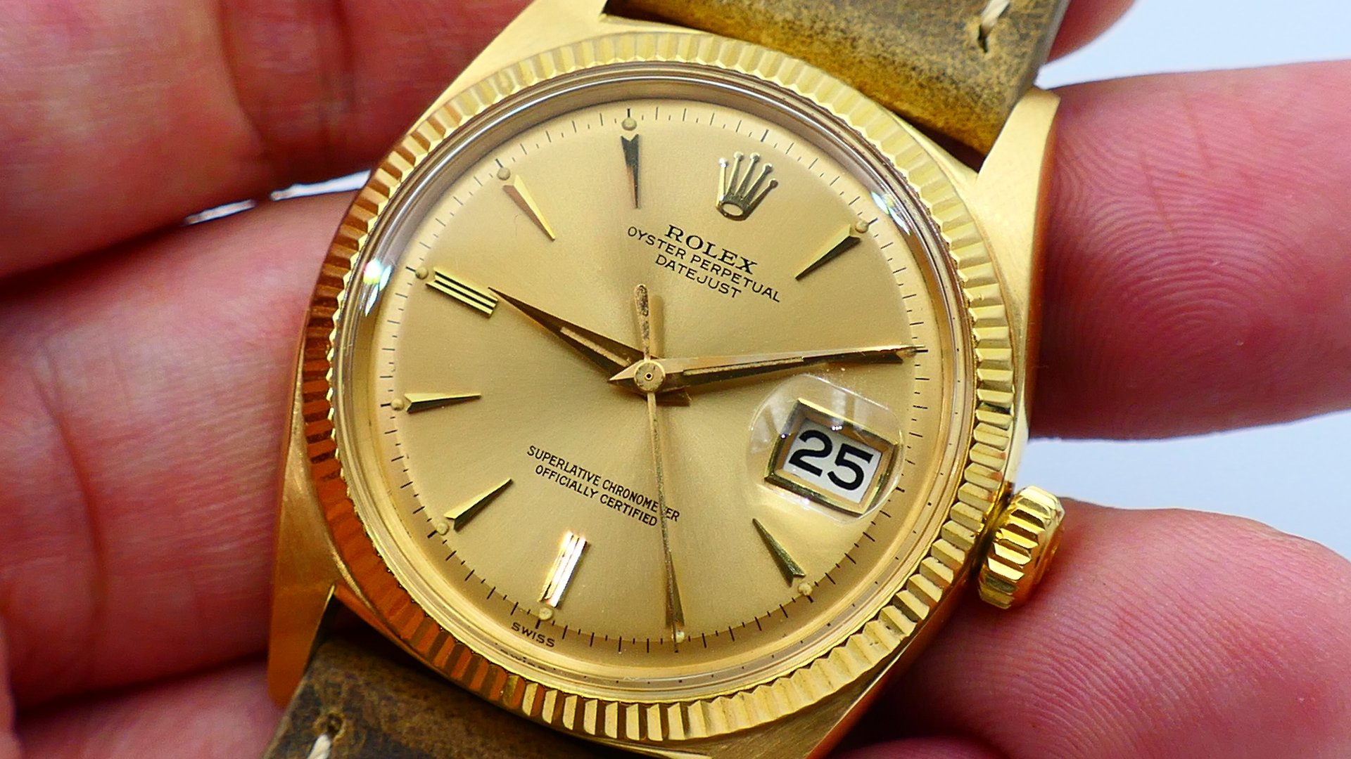 【美好時光】寶物釋出！挑戰最老最好最稀有！ 最初代最老的ROLEX 1601細牙框蝴蝶舵金輪版本！