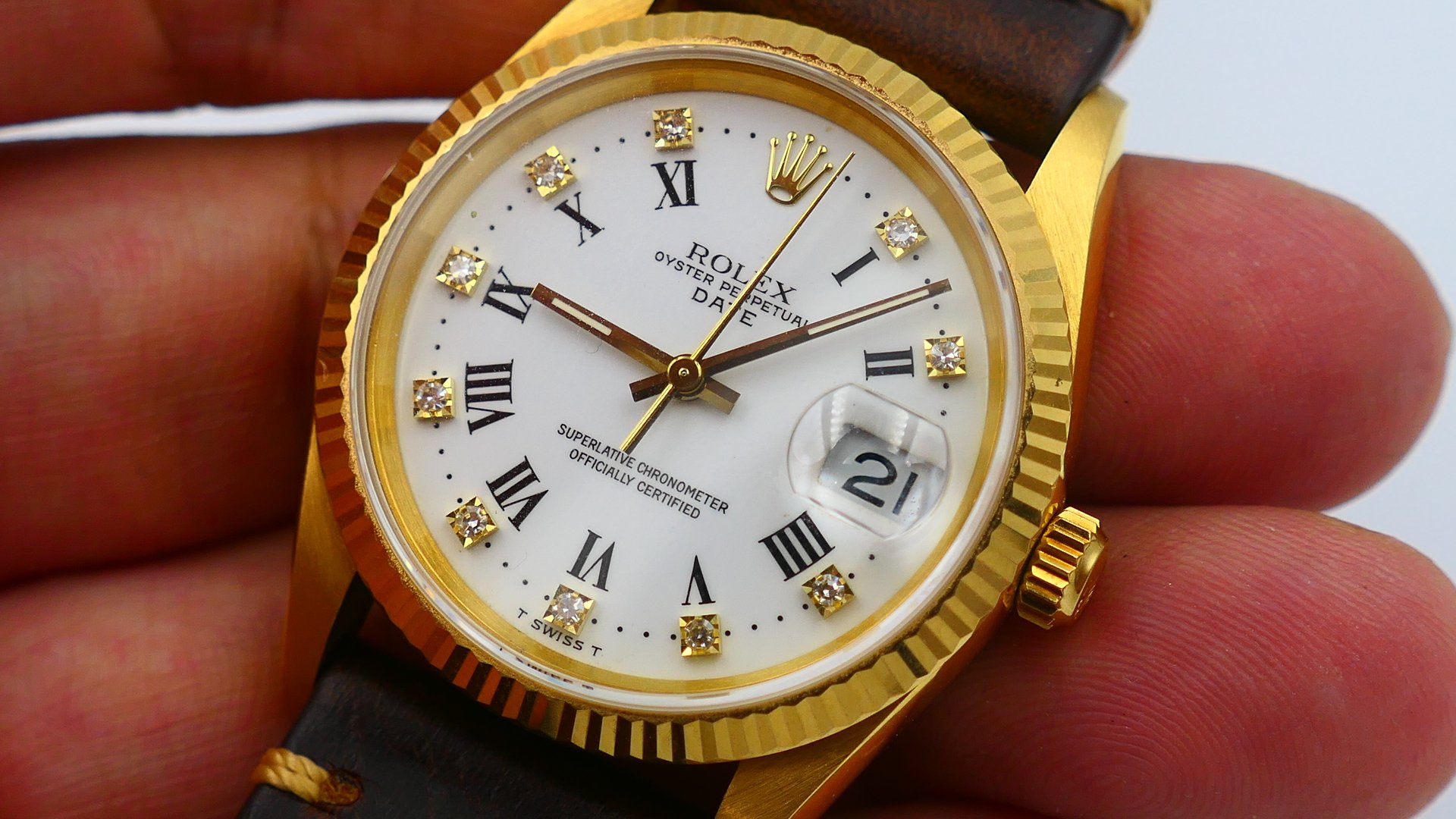 【美好時光】個人收藏釋出！ROLEX勞力士15238印刷羅馬十鑽面超美品！