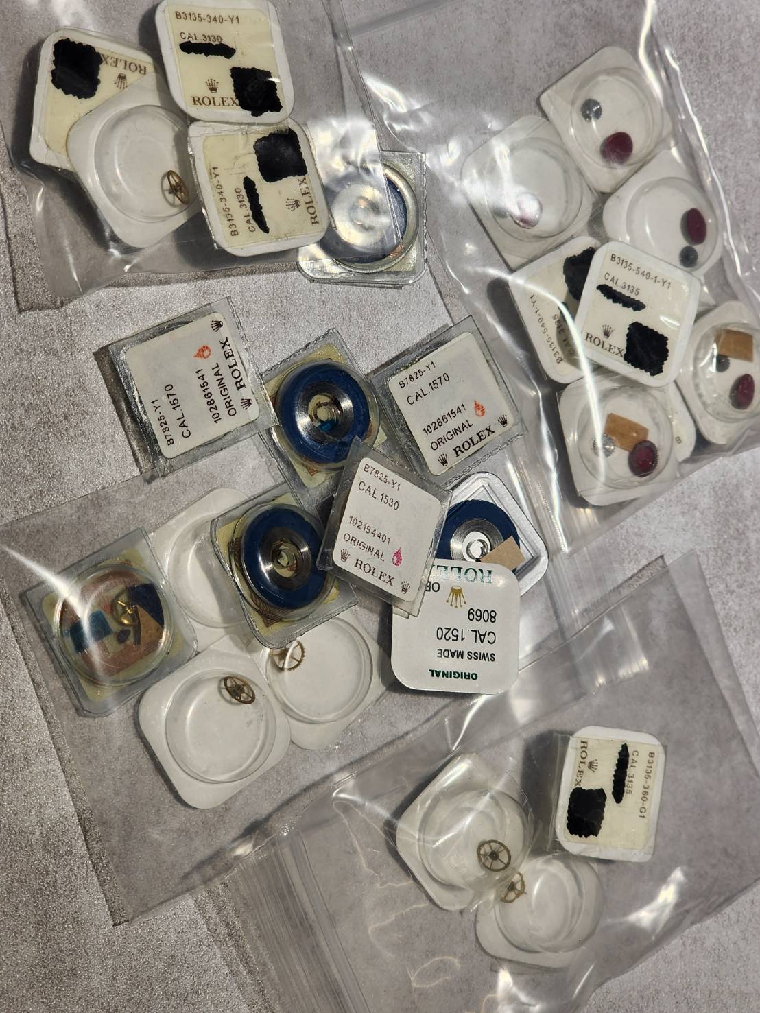 (美好時光）各式ROLEX原裝機芯零件齒輪發條......