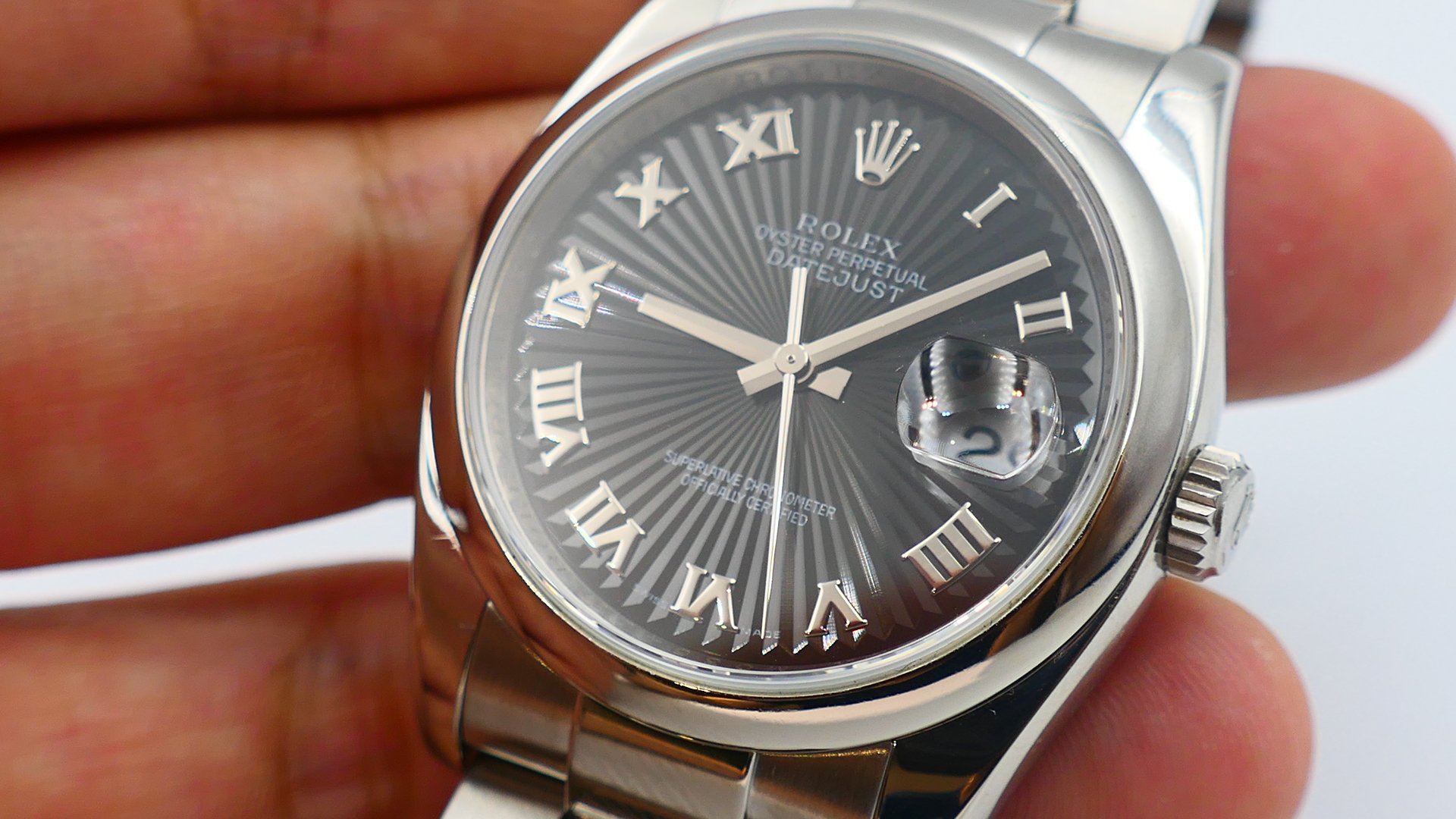 【美好時光】超罕見！勞力士ROLEX 116200黑羅馬放射紋近新美品盒單全大全配