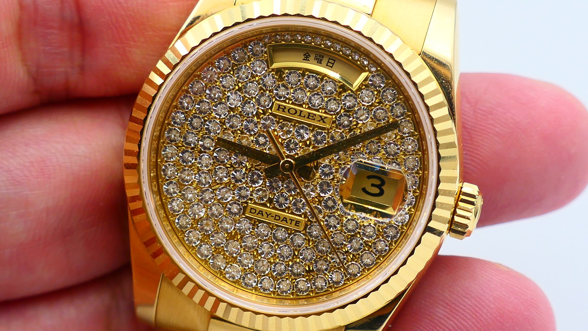 【美好時光】一級逸品分享交流 118238 盒單全 日文字盤 滿天星大密鑲鑽