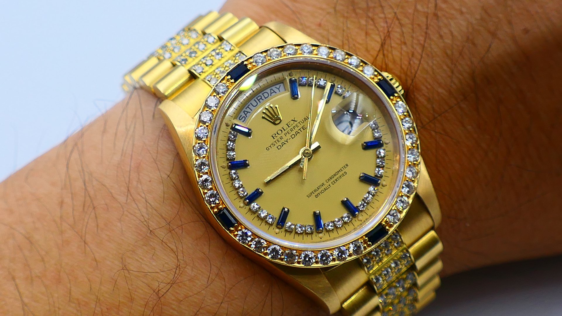 【美好時光】個人收藏釋出！ROLEX勞力士藍寶冰糖18038超美品！