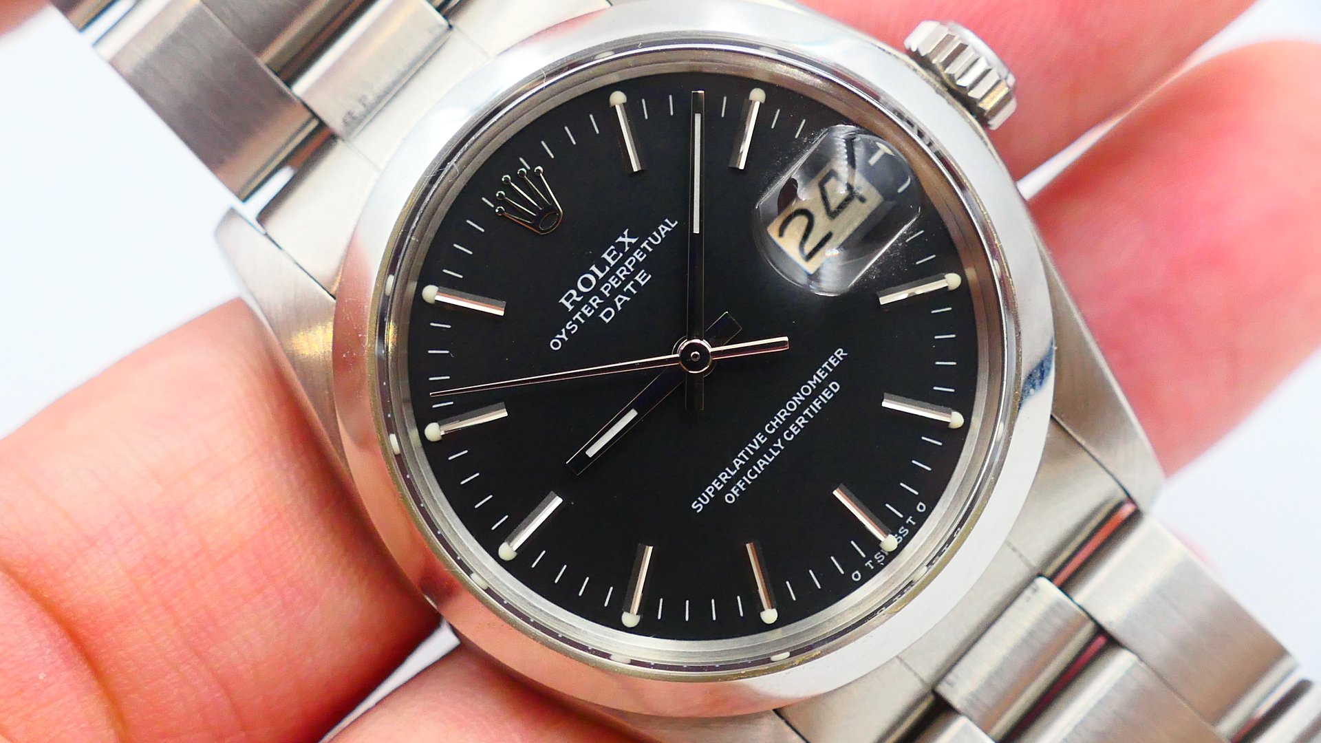 【美好時光】罕見碳黑面1978年份ROLEX 1500自動上鍊機械錶
