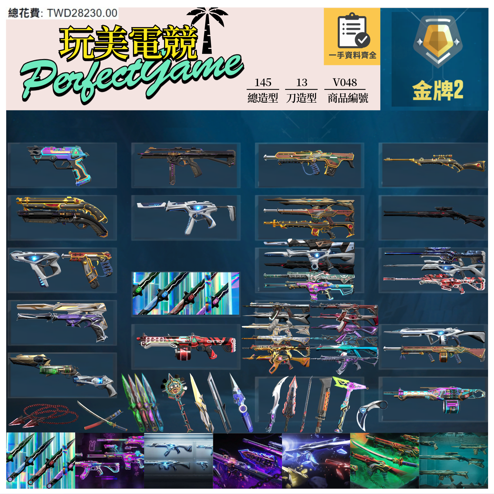 【編號V048】月付1600元起 主打絕版VCT憐憫之刃+混沌套+異星套+惡鬼套+電幻套+離子套+奇點套 猛攻歌德邊陲蓋亞虛無RGX等造型 附註冊歡迎信