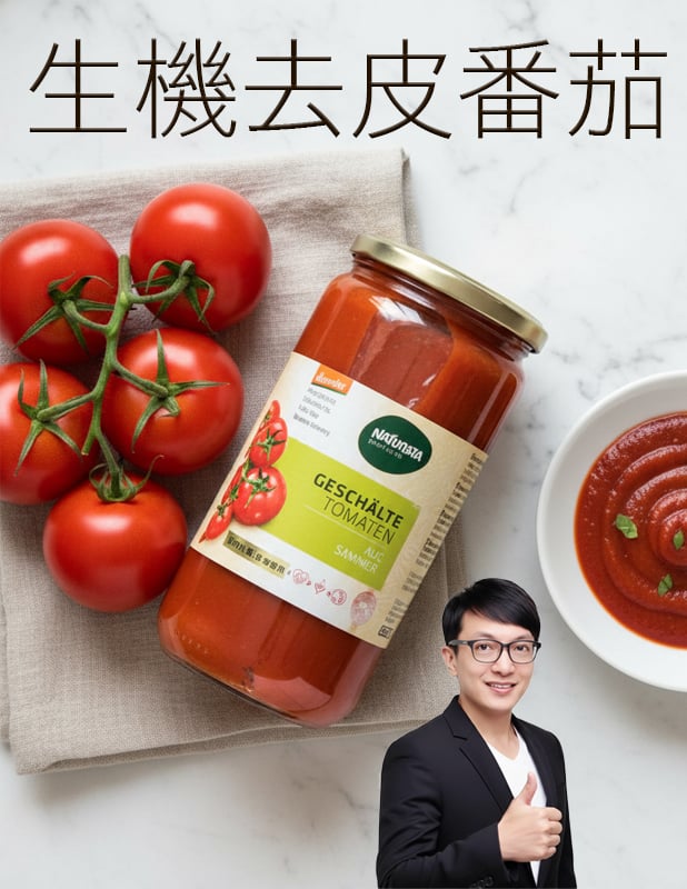 【唐奇嚴選】Naturata 生機去皮番茄(全素) 660g