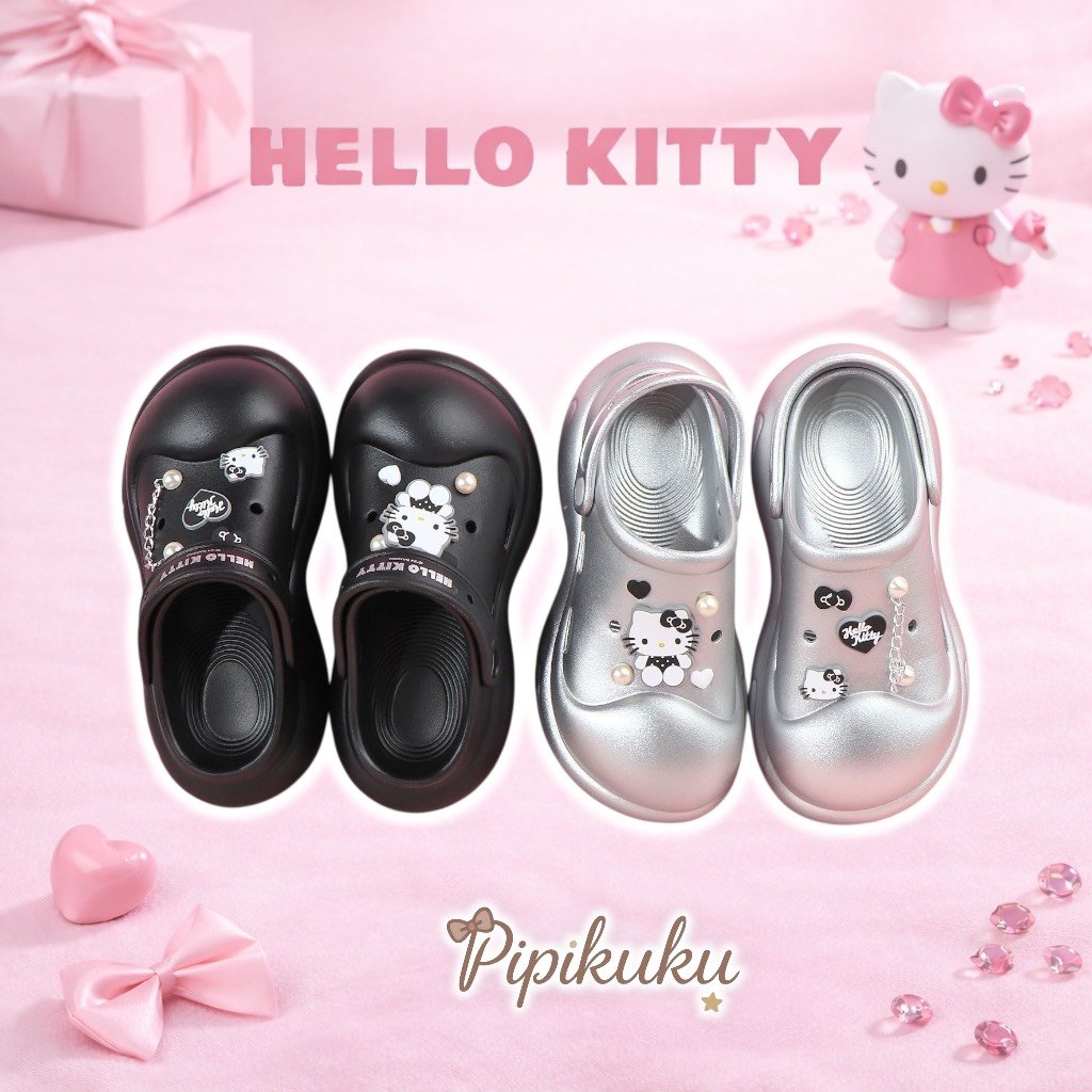 𝗛𝗲𝗹𝗹𝗼 𝗞𝗶𝘁𝘁𝘆快閃店《5cm厚底洞洞拖鞋》