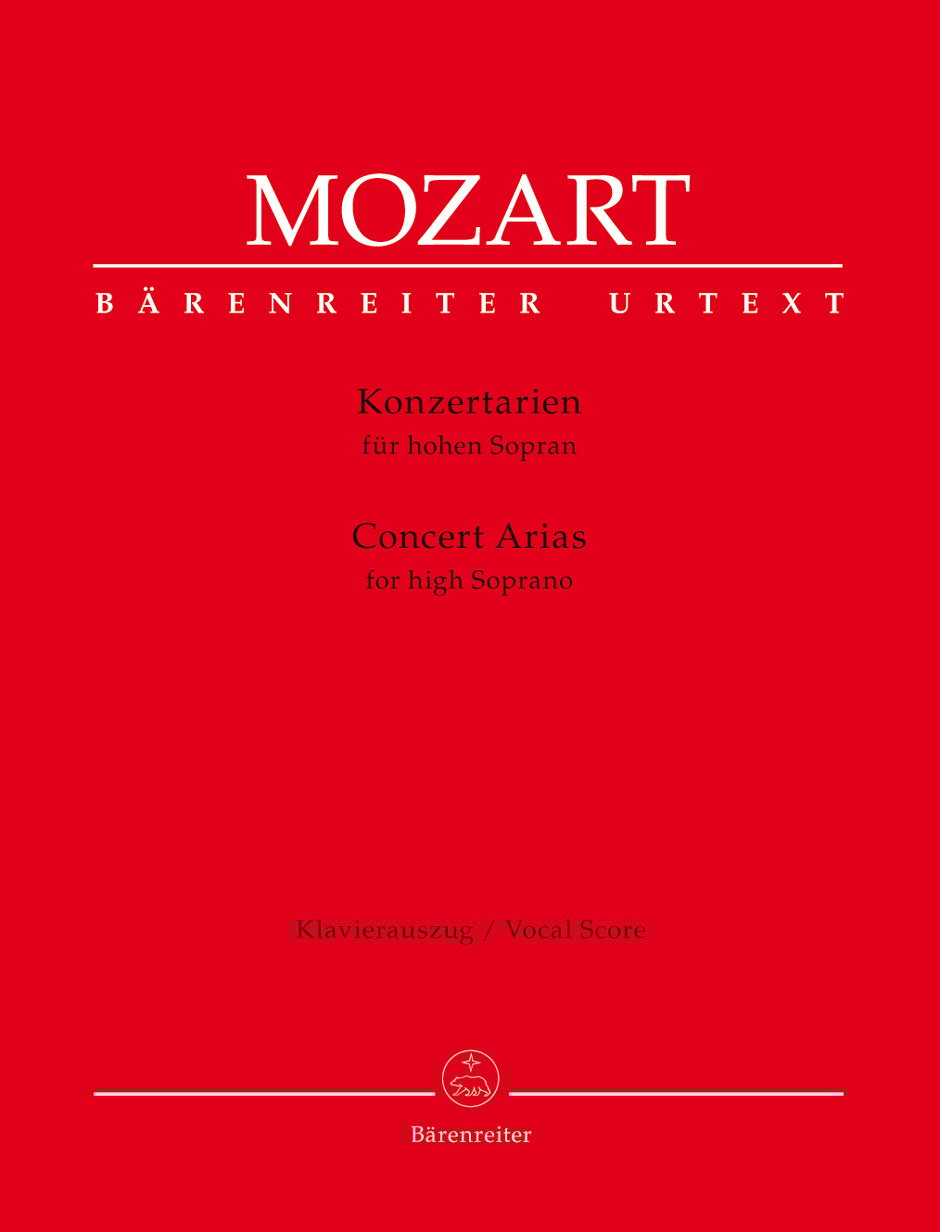 W. A. Mozart : "Concert Arias for High Soprano"  莫札特：音樂會詠唱調 for High Soprano