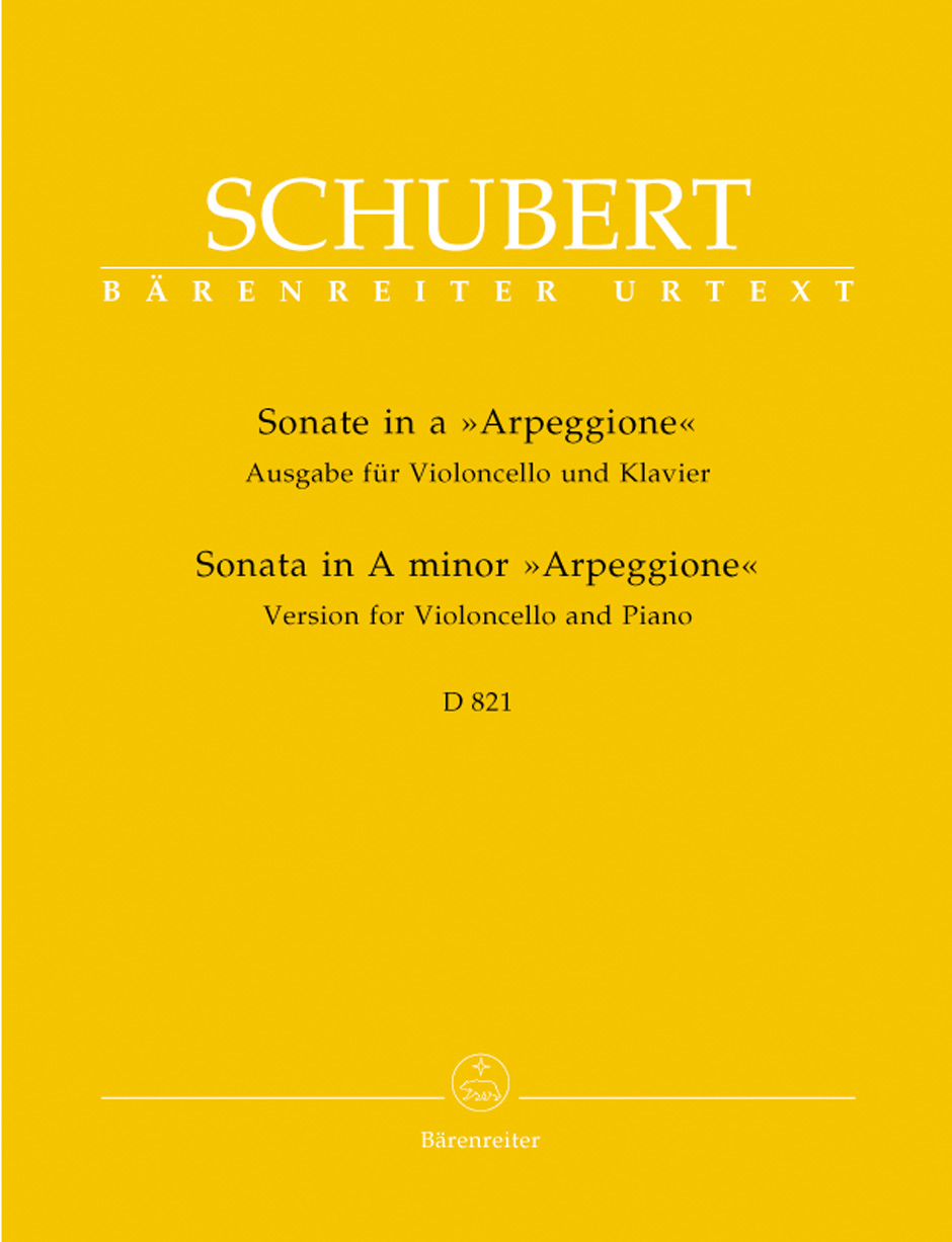 F. Schubert : Sonate a-Moll D 821 "Arpeggione"Ausgabe für Violoncello und Klavier