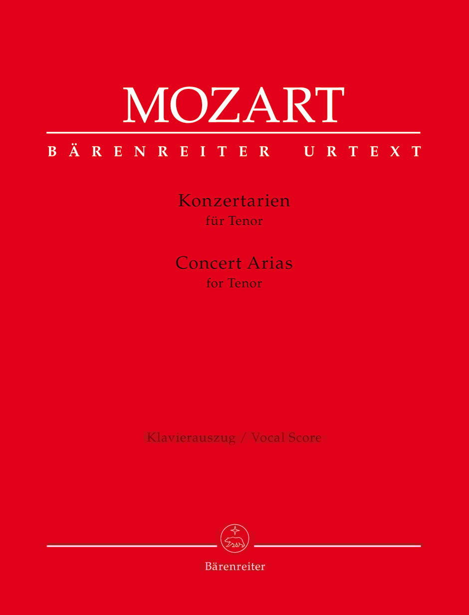 W. A. Mozart : "Concert Arias for Tenor"  莫札特：音樂會詠唱調 for Tenor