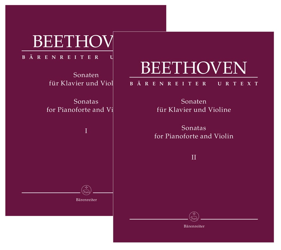 L. v. Beethoven : Sonatas for Pianoforte and Violin Vols. 1 and 2 in a set