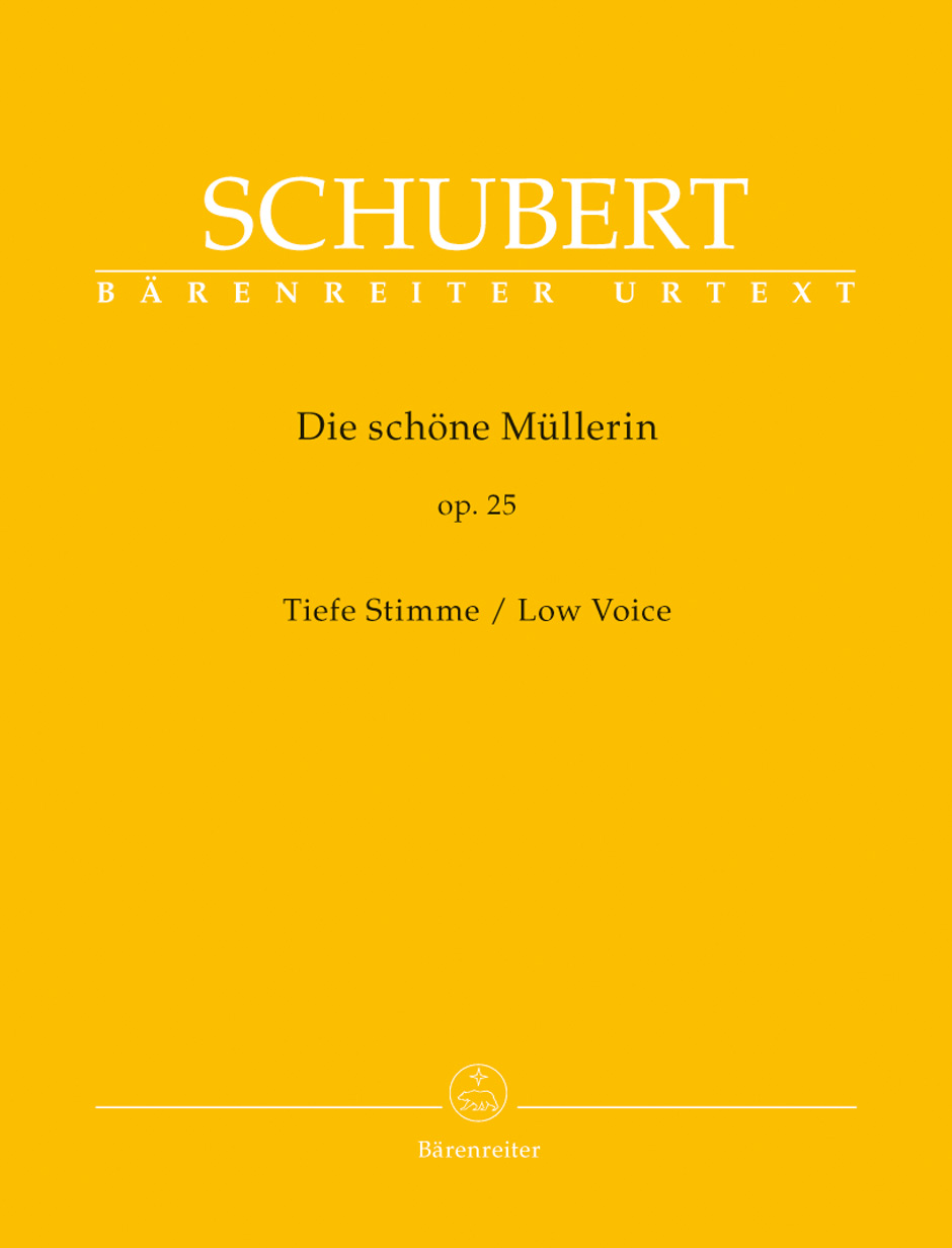 F. Schubert : "Die schoene Muellerin op. 25  for low voice"  舒伯特：美麗的磨坊少女 作品. 25 for low voice