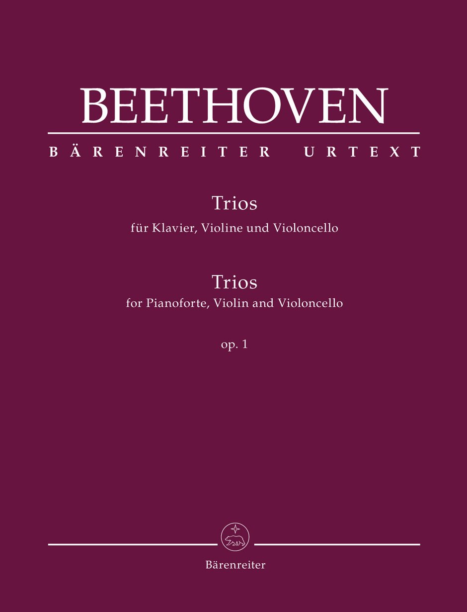 L. v. Beethoven﹔Trios for Pianoforte, Violin and Violoncello op. 1  貝多芬 : 三首鋼琴三重奏 作品. 1 合集