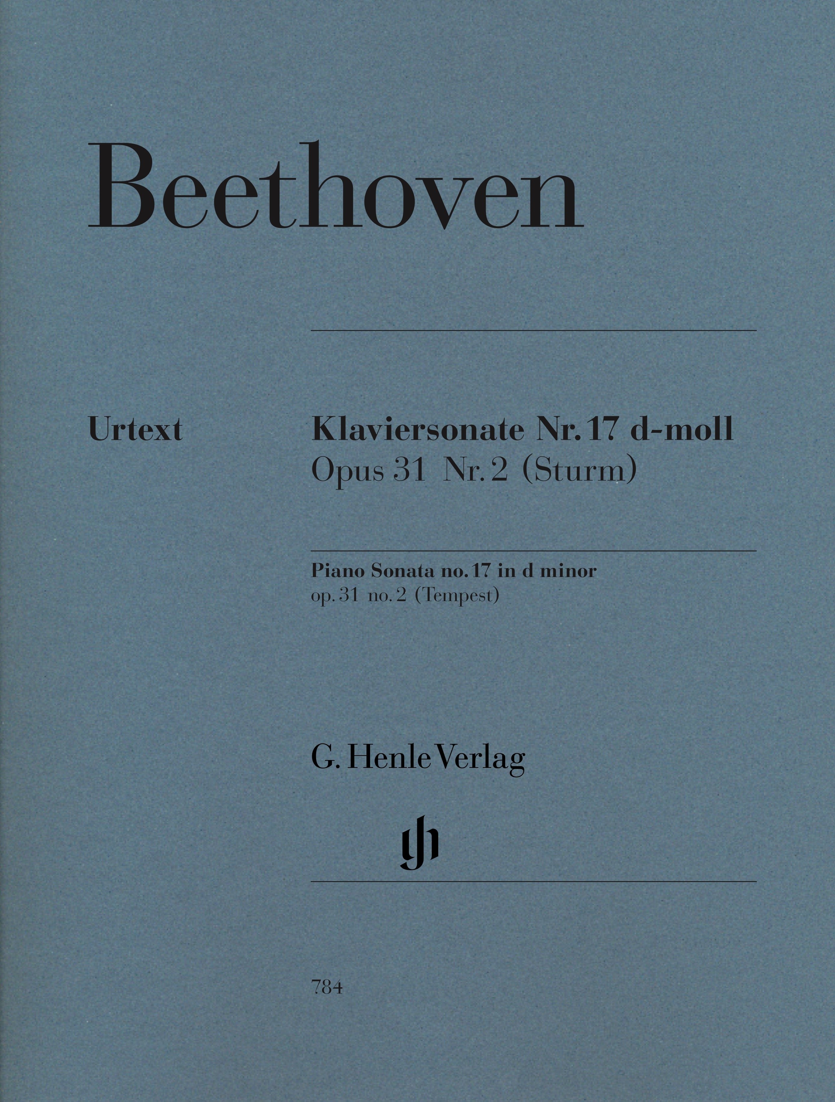 L. v. Beethoven：Piano Sonata no. 17 d minor op. 31 no. 2 (Tempest)   貝多芬：D小調 第17號鋼琴奏鳴曲 作品31 第2號《暴風雨奏鳴曲》