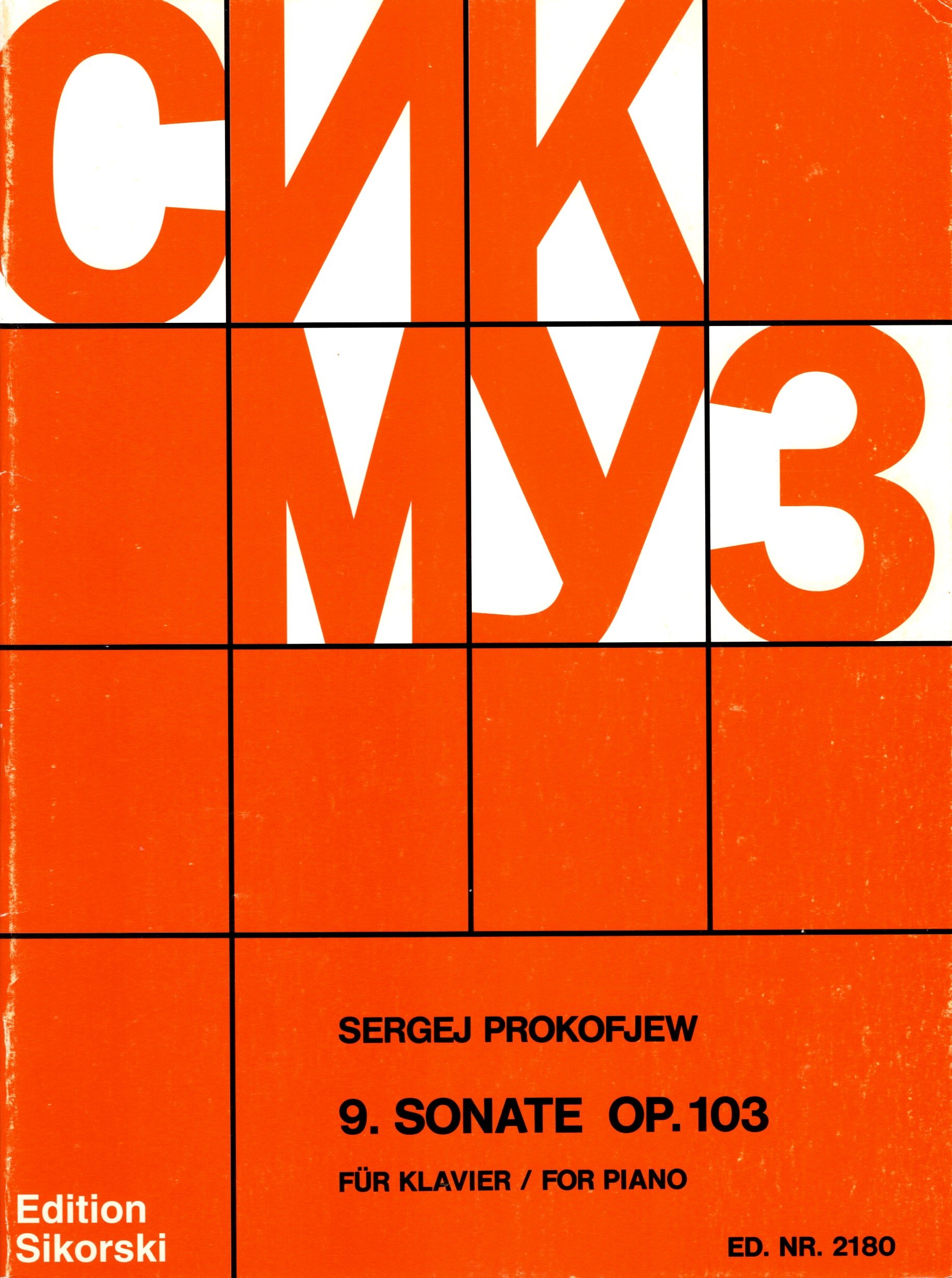 Piano Sonata no. 9, op. 103