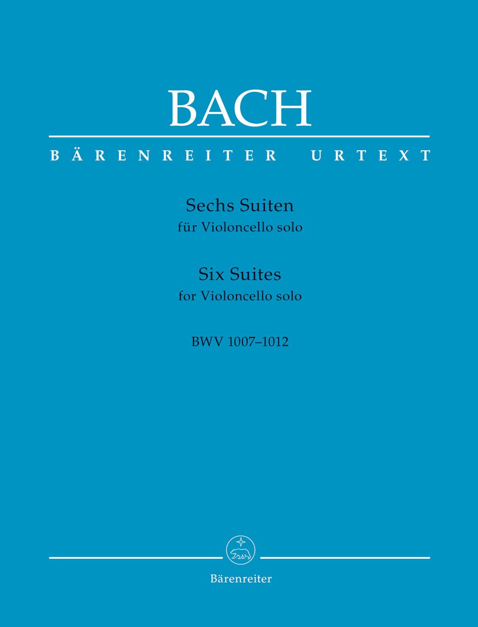 J. S. Bach : Six Suites for Violoncello solo  BWV 1007-1012 Urtext edition with articulation markings Ed. A. Talle