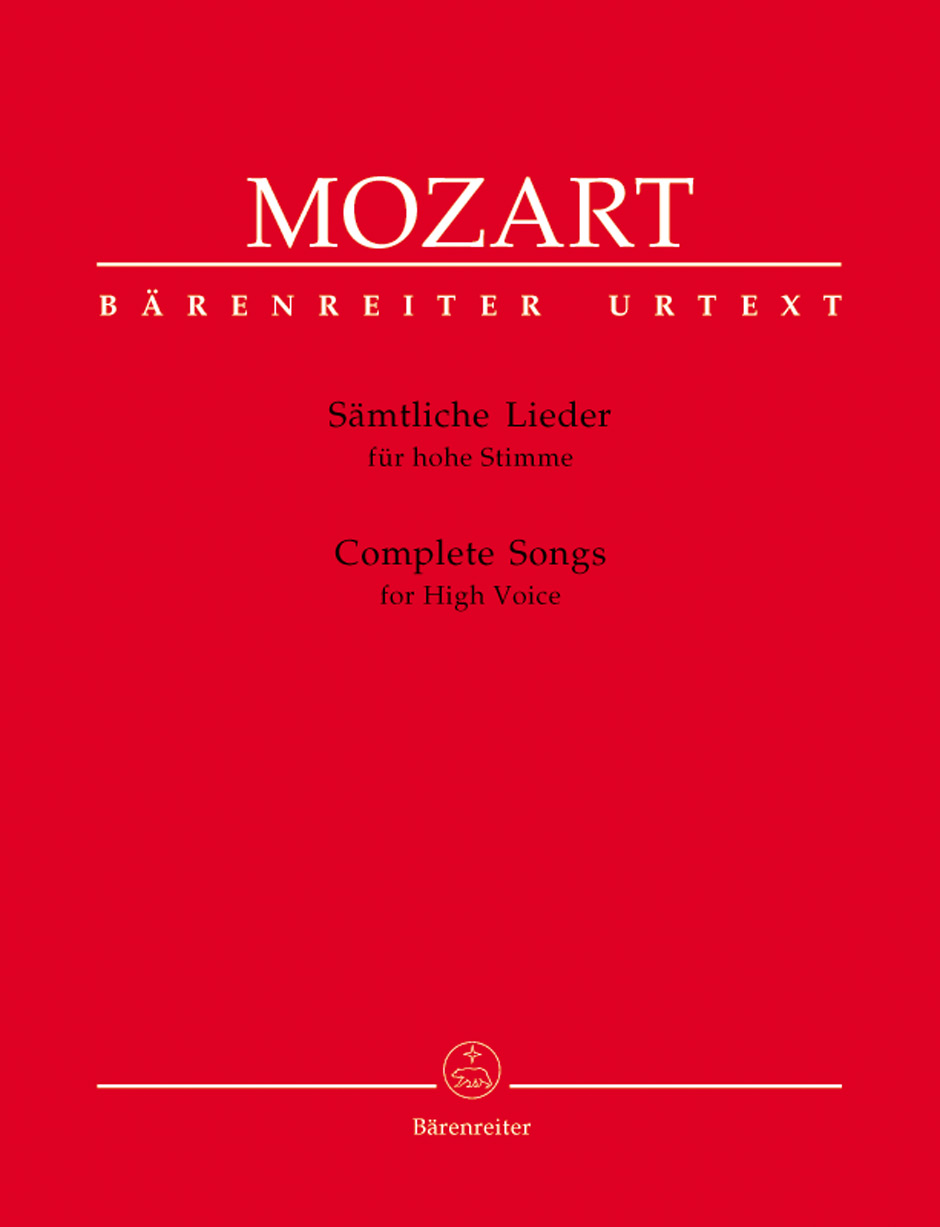 W. A. Mozart : Complete Songs for High Voice and Piano