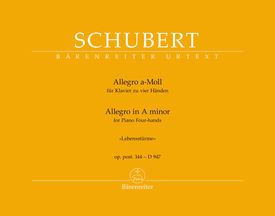 Allegro in A minor for piano four-hands op. post. 144 -D947