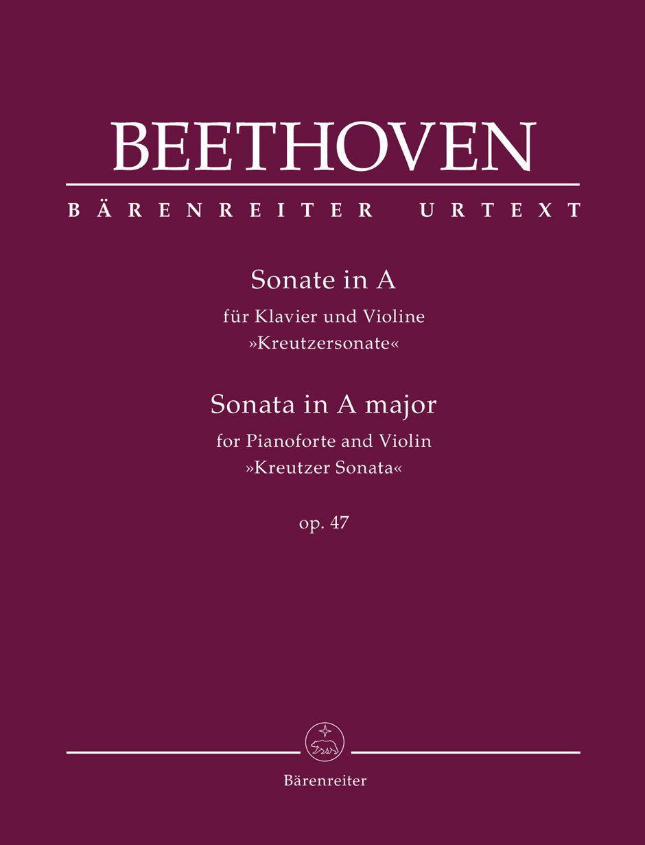 L. v. Beethoven : Sonata in A maj for Pianoforte and Violin op. 47 "Kreutzer Sonata"