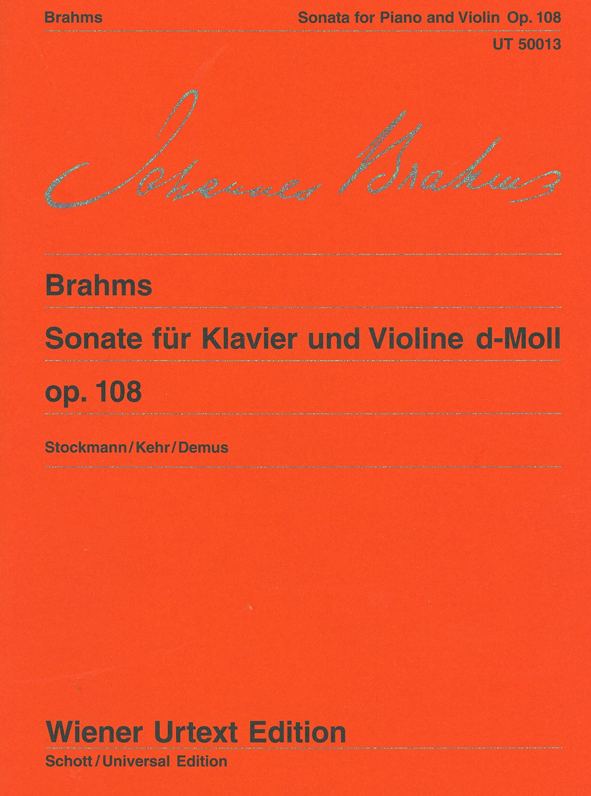 Sonata for violin and piano - op. 108