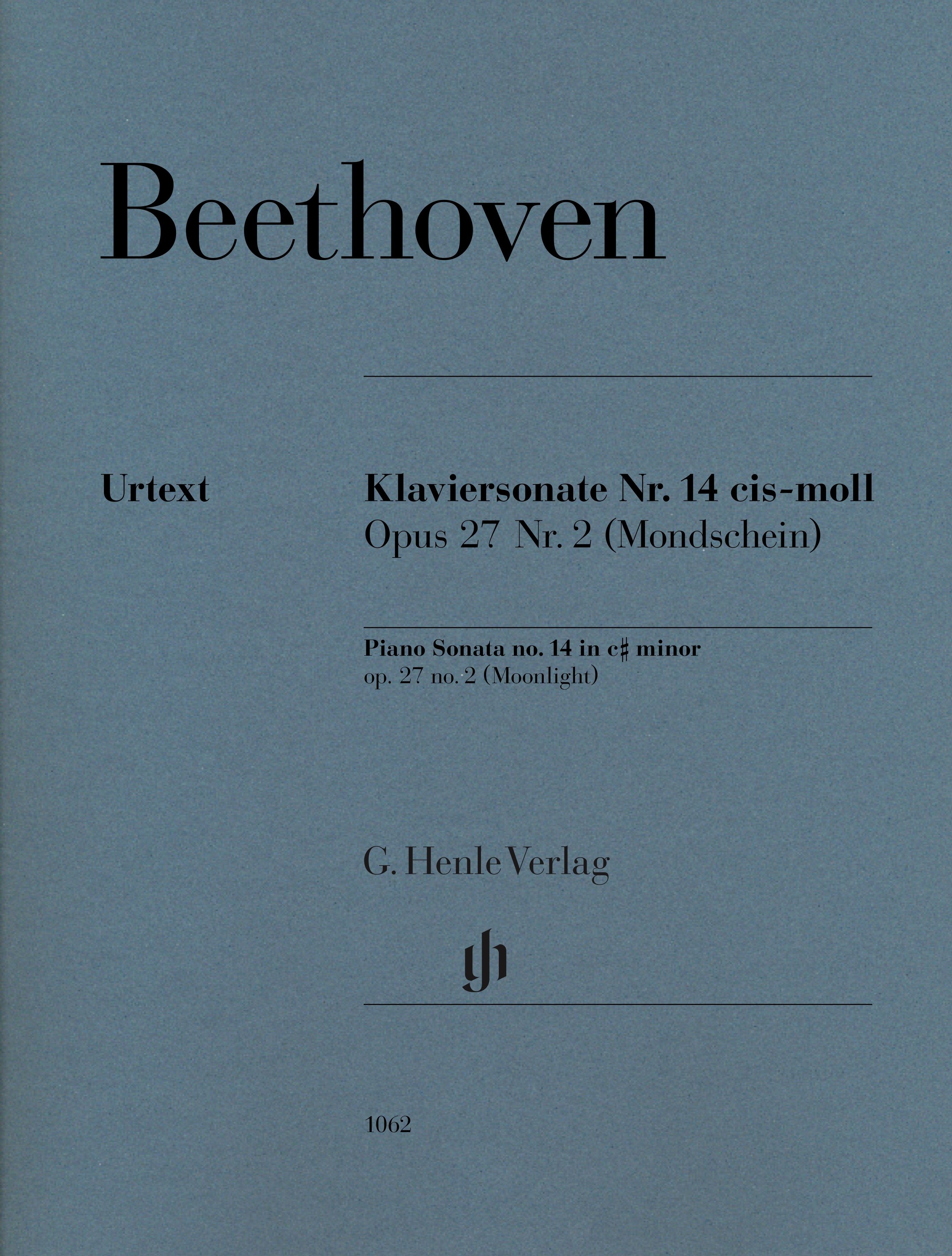 L. v. Beethoven：Piano Sonata no. 14 c sharp minor op. 27 no. 2 (Moonlight)   貝多芬：升C小調 第14號鋼琴奏鳴曲 作品27 第2號《月光》