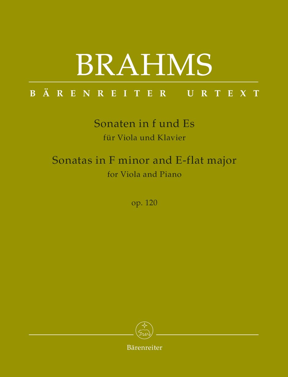 J. Brahms : Sonatas in F minor and E-flat major for Viola and Piano op. 120