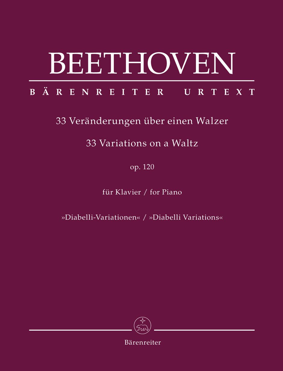 L. v. Beethoven : 33 Variations on a Waltz by A. Diabelli op. 120, "Diabelli Variations"