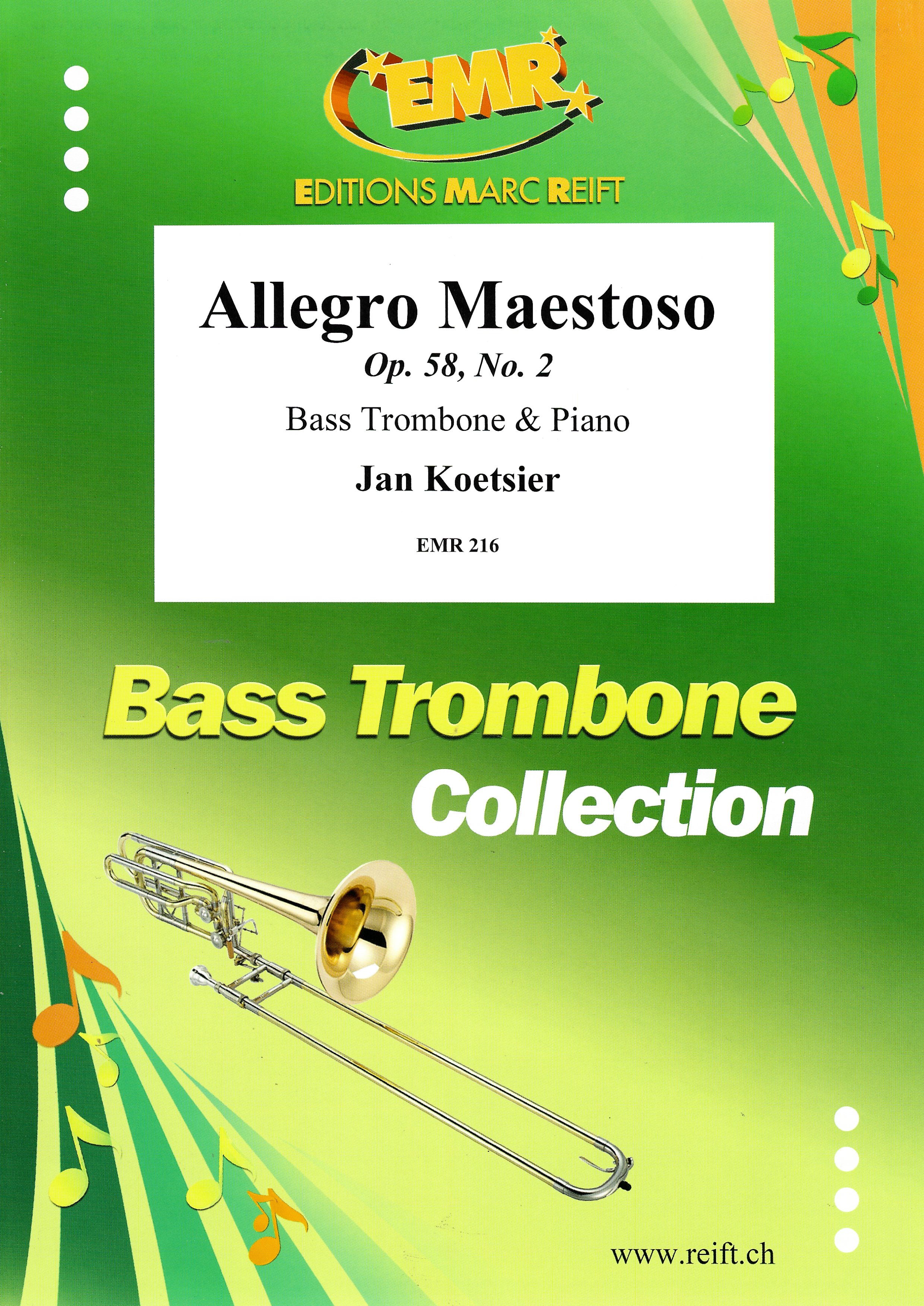 Allegro Maestoso Op. 58, No. 2 Bass Trombone & Piano