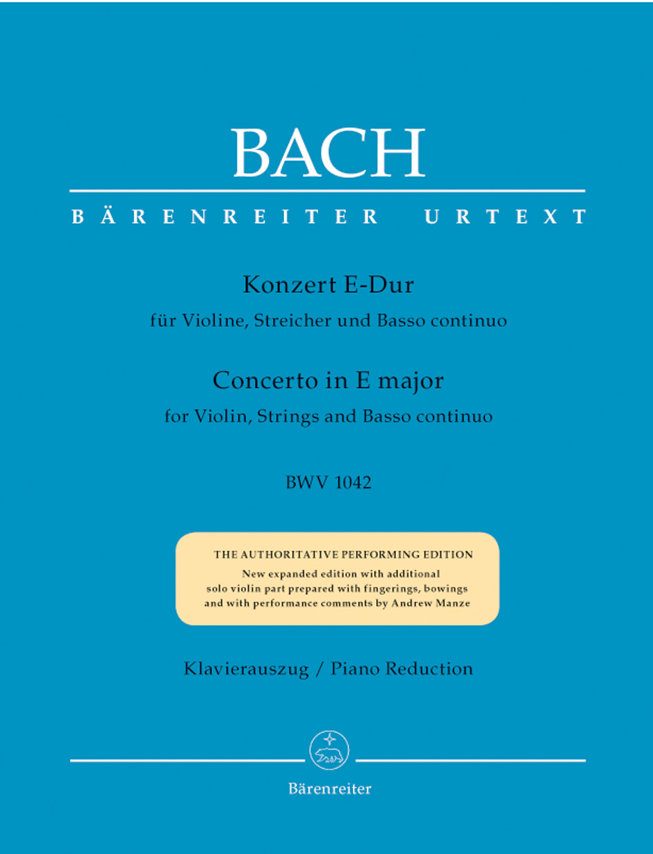 J. S. Bach : Concerto in E maj BWV 1042 for Violin, Strings and Bc