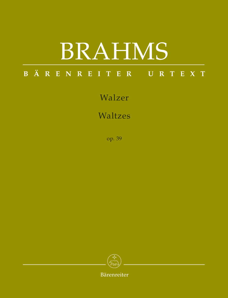 J. Brahms : 16 Waltzes op. 39 布拉姆斯：十六首華爾茲 作品39