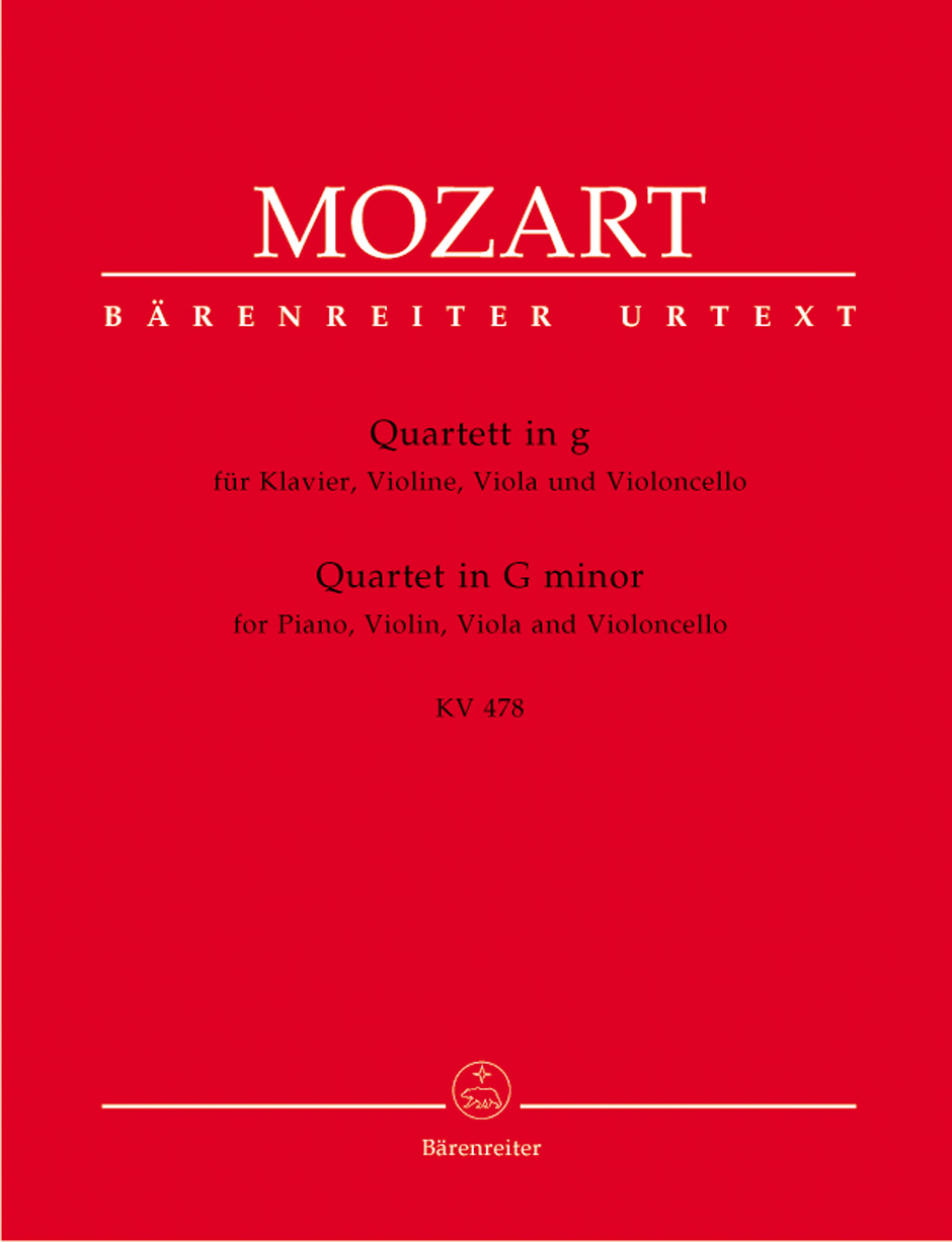 W. A. Mozart : Quartet for Piano, Violin, Viola and Violoncello in G minor K. 478